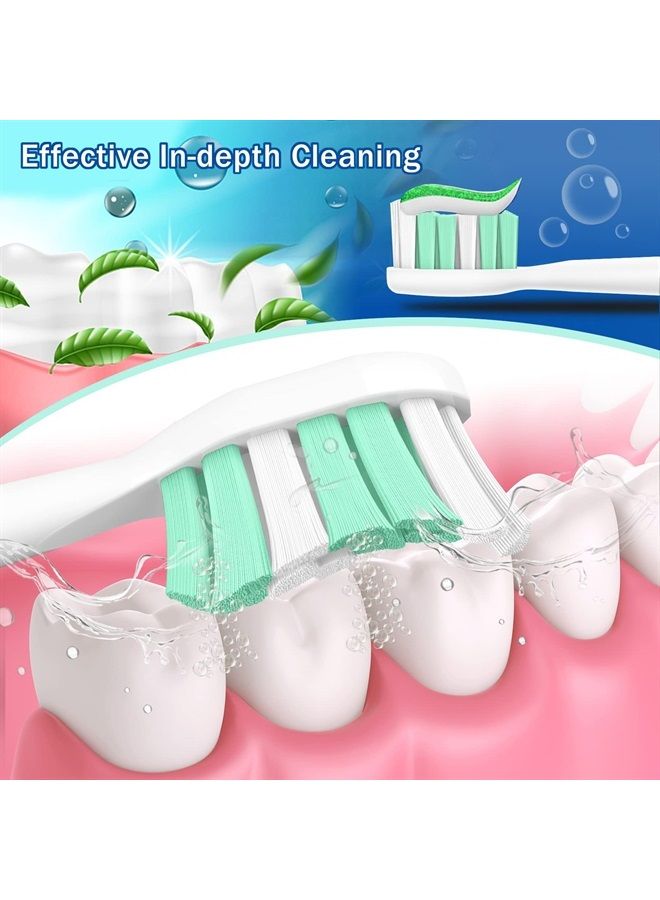 Aoremon Replacement Heads for Sonicare Philips Toothbrush: Compatible with Sonicare DiamondClean HX6063/65, 2 Series Hx9023/65 and Other Click on Electric Toothbrush - Image 3