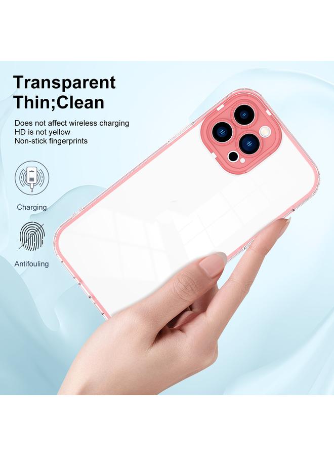 Zaboon Case For iPhone 13 Pro 3 in 1 Clear TPU Color PC Frame Phone Case - Image 4