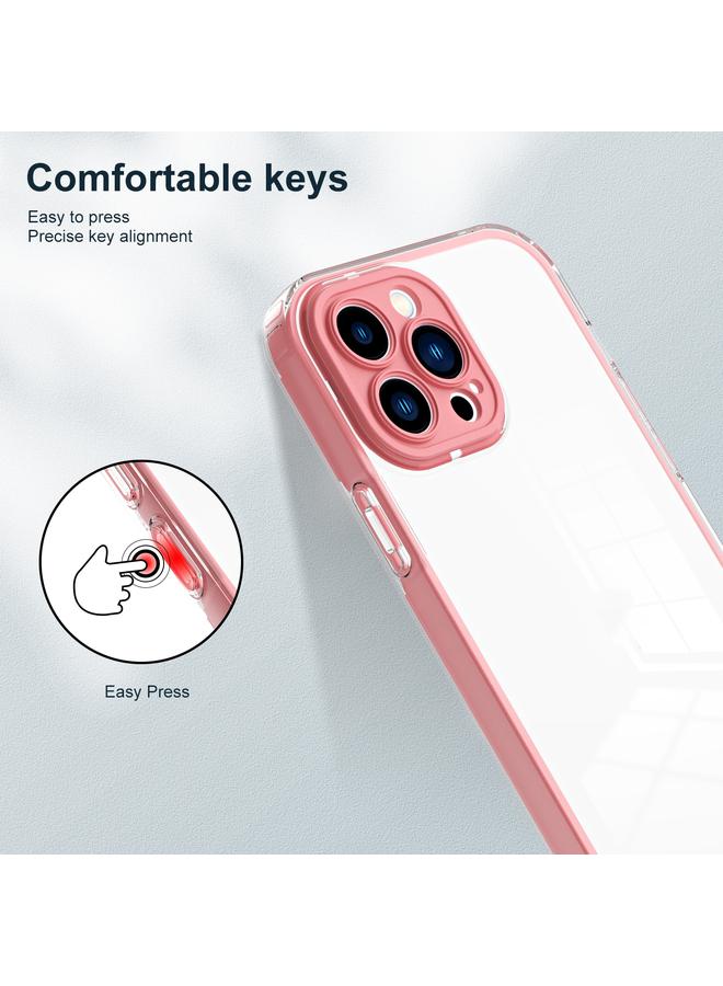 Zaboon Case For iPhone 13 Pro 3 in 1 Clear TPU Color PC Frame Phone Case - Image 5