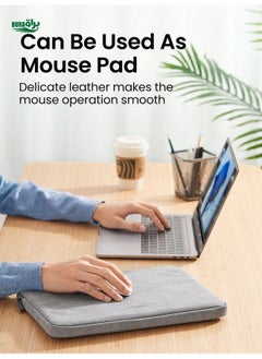 BURAQ UGREEN Laptop Tablet Bag Leather 13.3 14.9 Inch Bag Case Cover For  Pro  Air IPad/IPad Pro Case Laptop Funda IPad Pro Air Sleeve Case  - Image 2