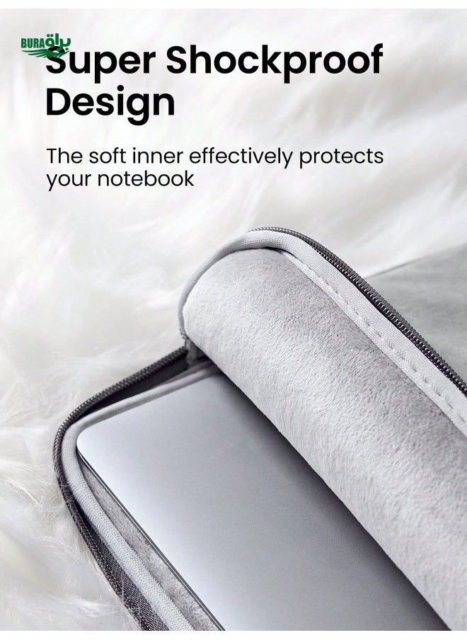 BURAQ UGREEN Laptop Tablet Bag Leather 13.3 14.9 Inch Bag Case Cover For  Pro  Air IPad/IPad Pro Case Laptop Funda IPad Pro Air Sleeve Case  - Image 3
