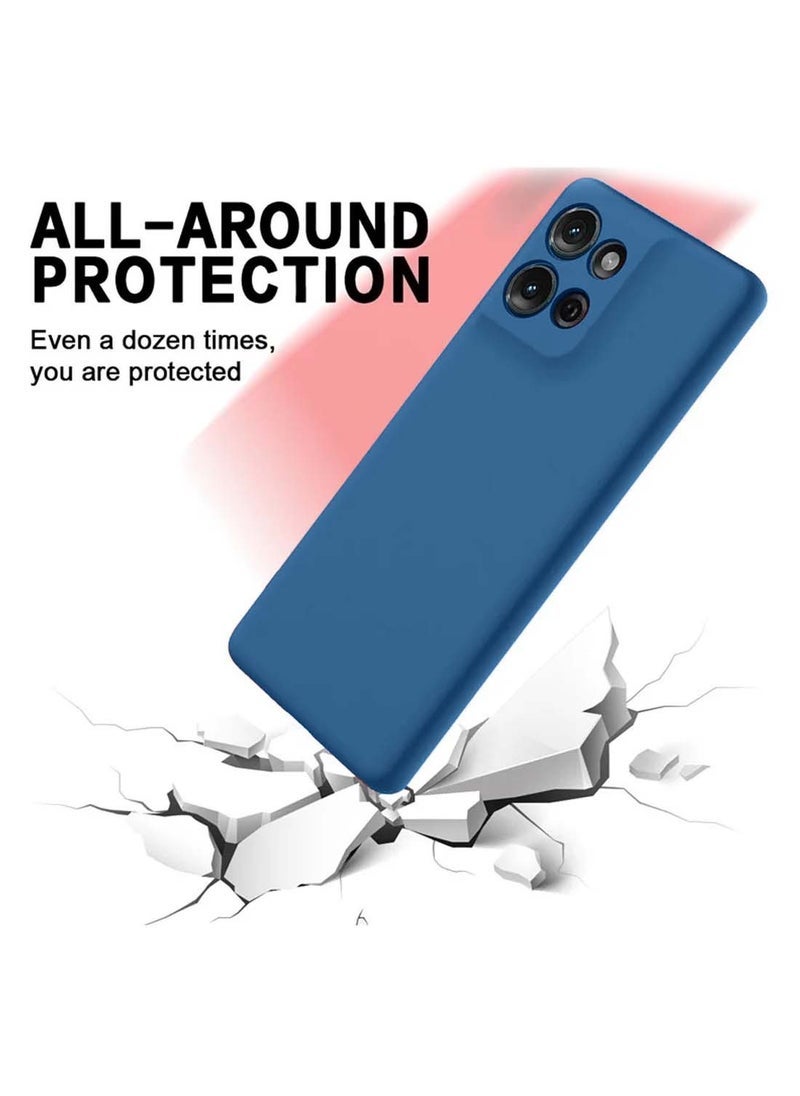ELTRAZONE Motorola Moto G15 4G 2025 Premium Soft Liquid Silicone Case Cover – Navy Blue | Shockproof, Slim Fit, Anti-Fingerprint, Soft Microfiber Lining, Anti-Slip Grip, Stylish & Durable Back Cover for Daily Protection - Image 4