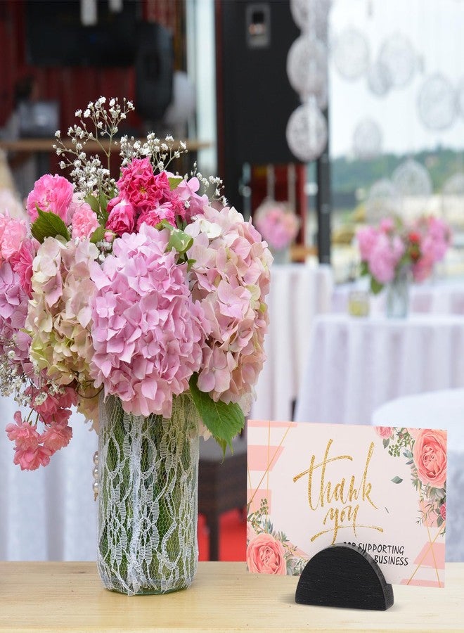 Colingmill 24 Pcs Wooden Table Number Stands Weeding Table Name Holder Place Card Holders, 1.57 x 0.79 x 0.79 inches Office Tag Photo Menu Clips Wedding Banquet Birthday Party Restaurant - Image 5