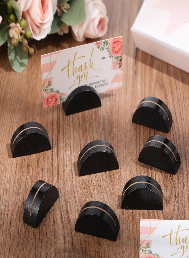Colingmill 24 Pcs Wooden Table Number Stands Weeding Table Name Holder Place Card Holders, 1.57 x 0.79 x 0.79 inches Office Tag Photo Menu Clips Wedding Banquet Birthday Party Restaurant - Image 3