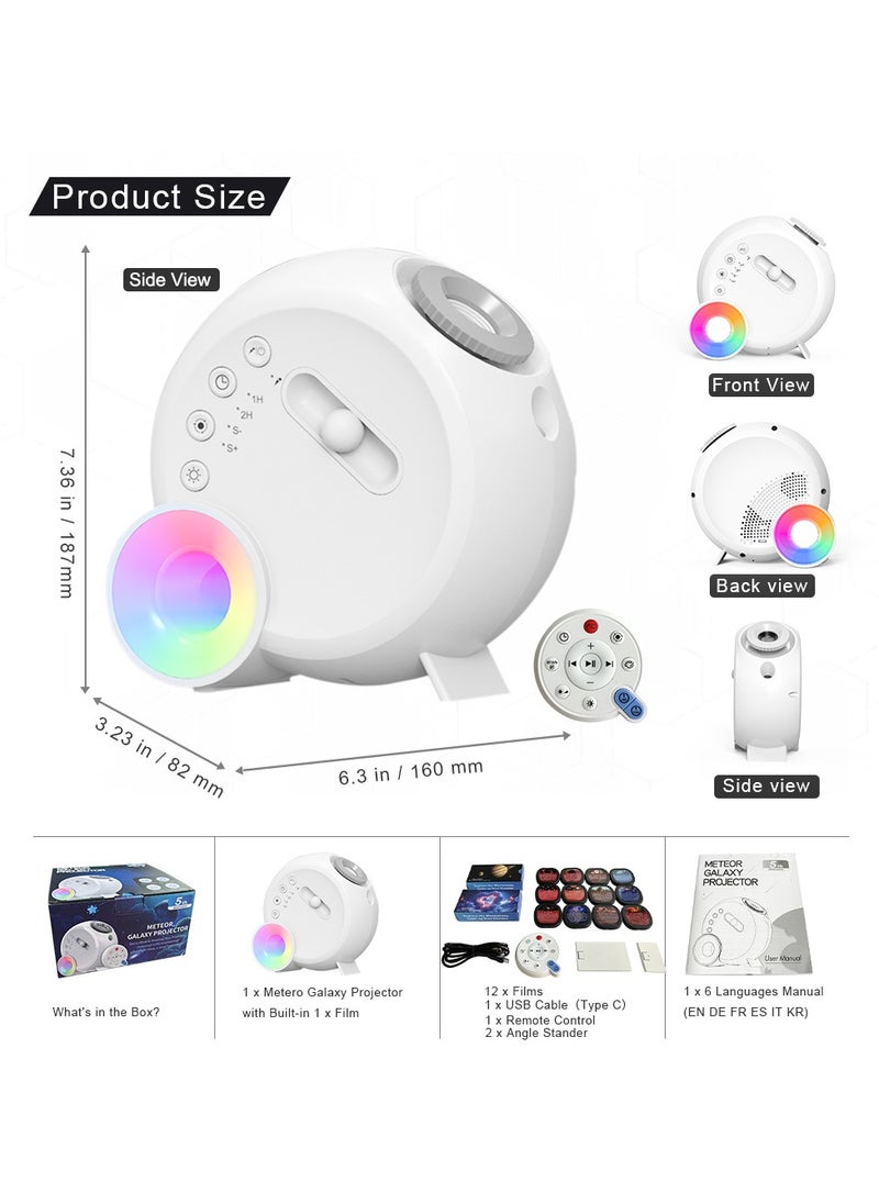 Galaxy Projector Hd Image Large Projection Area Bedroom Night Light Led Light Planetarium Projector