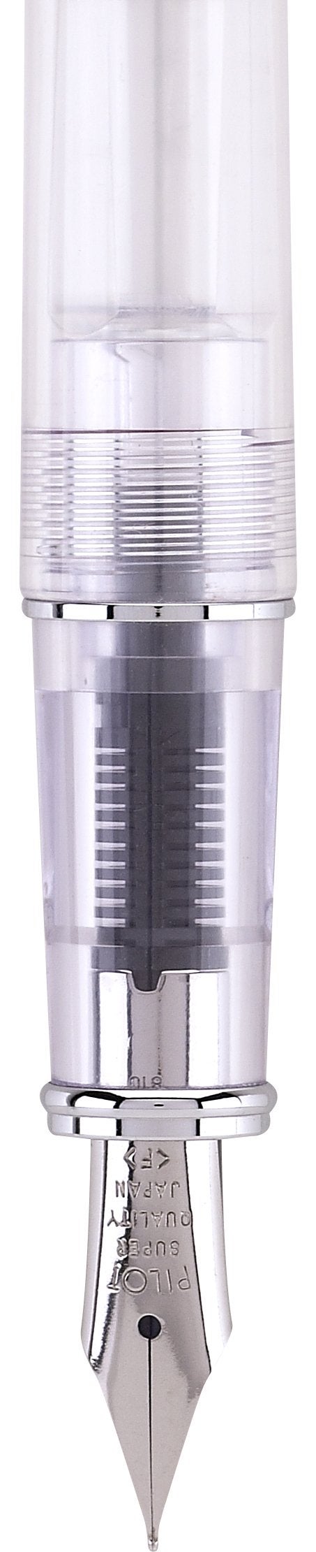 PILOT Prera Fountain Pen, Clear Barrel with Red/Silver Accents, Fine Nib (60813) - Image 4