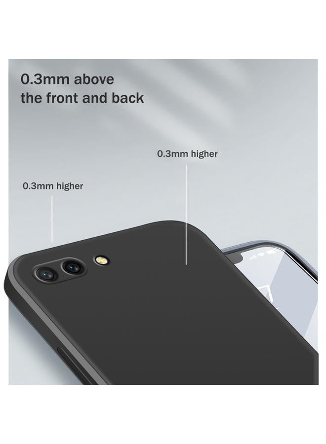 اس-توب جراب لهاتف Honor 10 بلون سادة من السيليكون السائل المقلد بحافة مستقيمة وغطاء حماية كامل مقاوم للسقوط - Image 4
