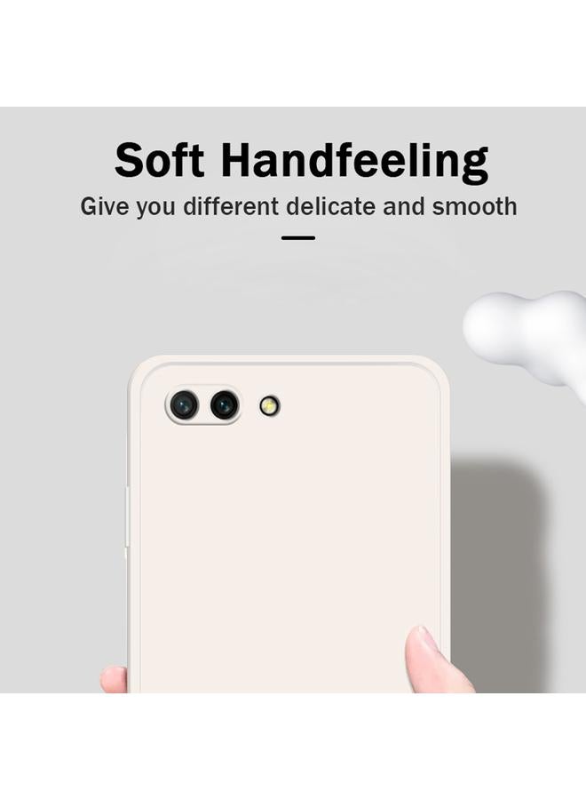 اس-توب جراب لهاتف Honor 10 بلون سادة من السيليكون السائل المقلد بحافة مستقيمة وغطاء حماية كامل مقاوم للسقوط - Image 3