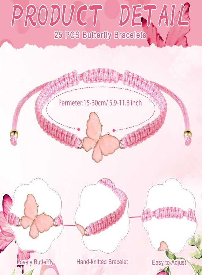 Ferreve 25 Sets Baby Shower Butterfly Party Favors for Guests Butterfly Bracelets Adjustable Wish Bracelets a Message from The Bump Card Baby Shower Return Gift for Gender Reveal - Image 2