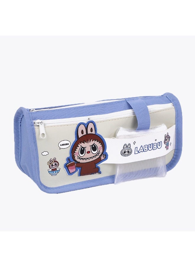 لابوبو حافظة أقلام LABUBU كبيرة السعة، حقيبة أقلام بسحاب، أدوات مكتبية كاواي - Image 3