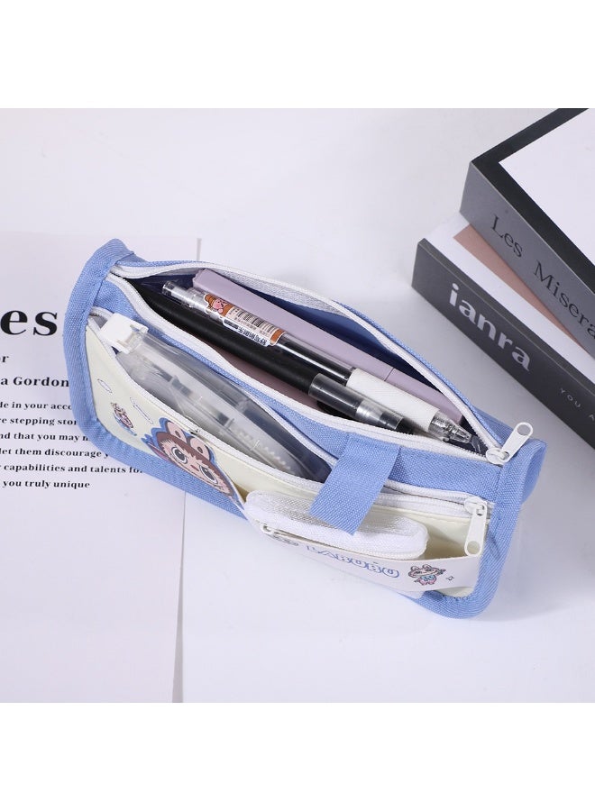 لابوبو حافظة أقلام LABUBU كبيرة السعة، حقيبة أقلام بسحاب، أدوات مكتبية كاواي - Image 5