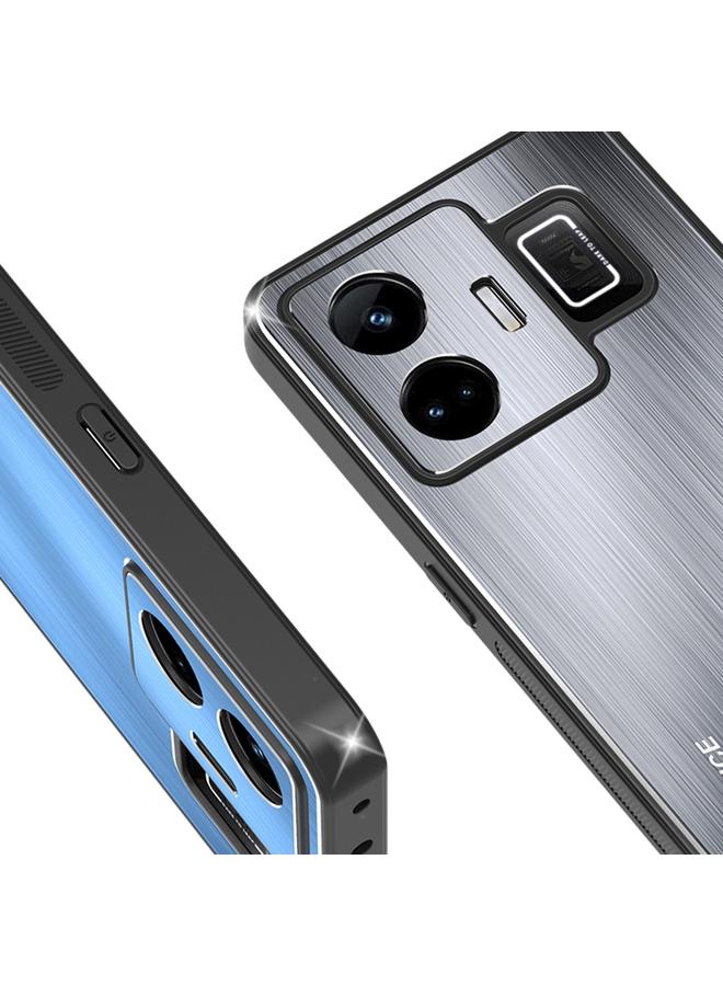 S-TOP Case For Realme GT Neo 5 Metal Brushed Texture Shockproof Phone Case - Image 3