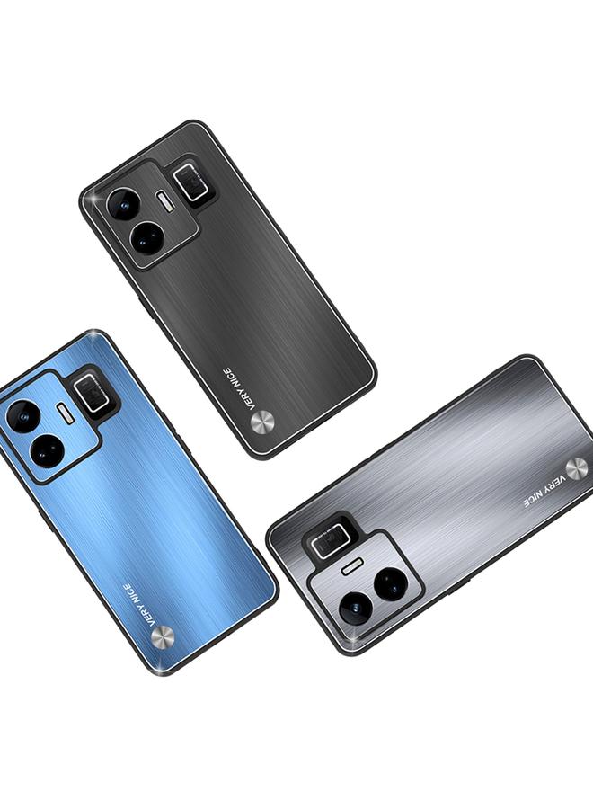 S-TOP Case For Realme GT Neo 5 Metal Brushed Texture Shockproof Phone Case - Image 2