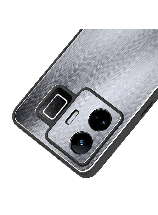 S-TOP Case For Realme GT Neo 5 Metal Brushed Texture Shockproof Phone Case - Image 4