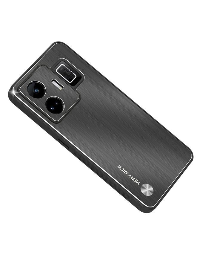 S-TOP Case For Realme GT Neo 5 Metal Brushed Texture Shockproof Phone Case - Image 1