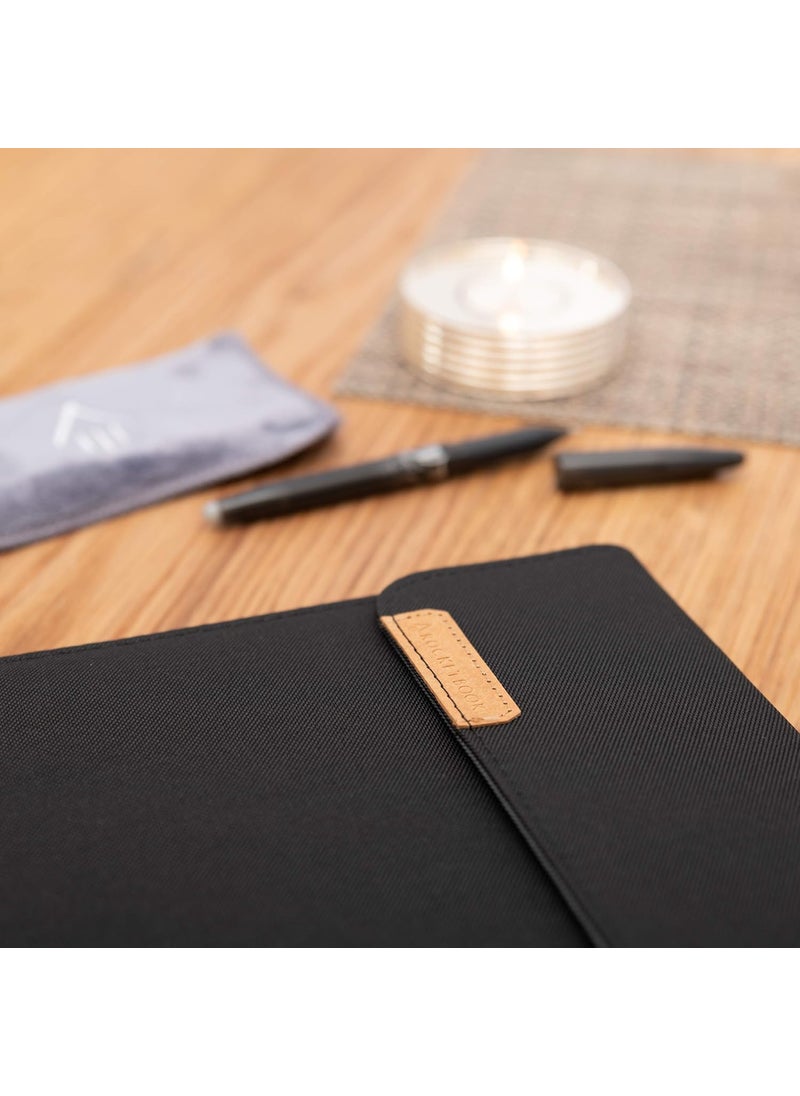 Rocketbook Rocketbook Capsule 20 Folio Cover for Core Panda and Fusion  100 Recyclable Cover with Pen Holder Magnetic Clasp  Inner Storage  Black Letter Size  85 x 11  - Image 3