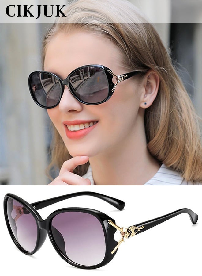 CIKJUK Sunglasses Women Trendy Design Sun Glasses Oversized Women's Men Sunglass Fashion Sun Glas UV Protection Shades Black - Image 1