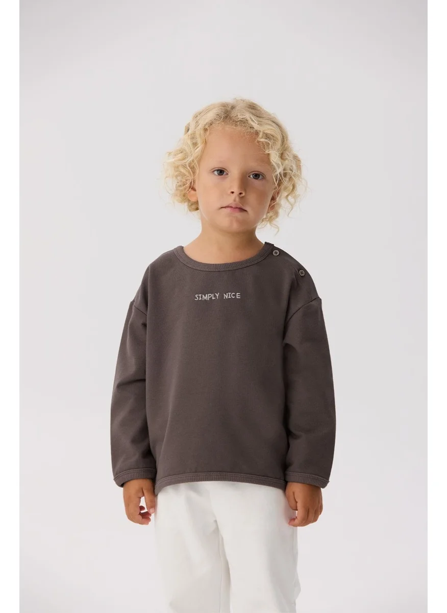 NEBBATI - Invalid brand Bg Store Baby Boy Brown Sweatshirt