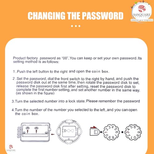 S4SQUARE ENTERPRISE Rocket Piggy Bank with Password Number Lock Code - Unbreakable Plastic Cartoon Coin Box, Money Saving Bank for Children's - Image 5