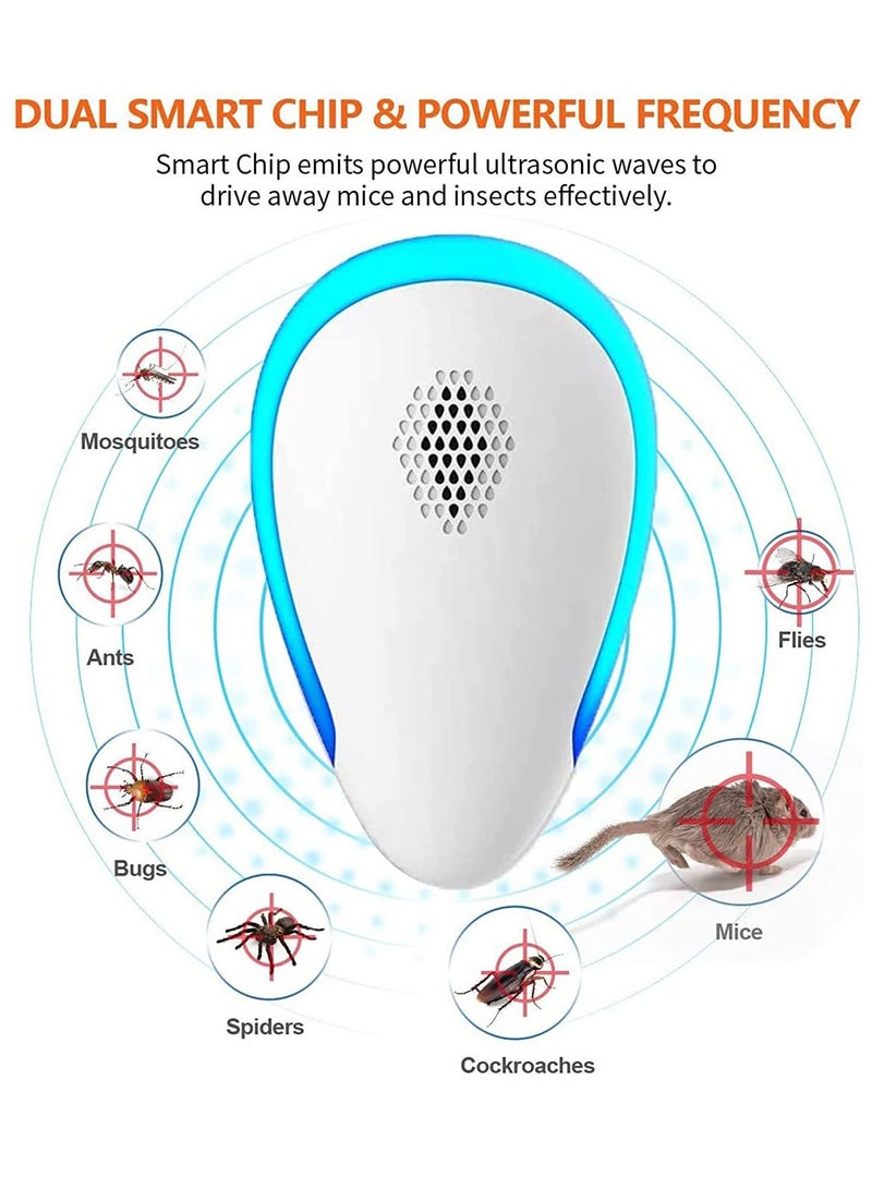 SYOSI Ultrasonic Pest Repeller, 4 Pack Electronic Plug-in Indoor Control Insect Repellent for Rats, Roaches, Mosquitoes, Cockroaches, Mouse, Reject Repellent-Harmless to Pets/Human - Image 2