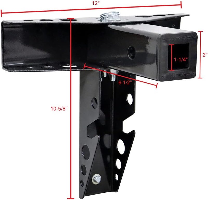 Quick Products QP-PWMRR Pivoting Wall-Mount Receiver Rack - Versatile Storage Device for Bike Racks, Cargo Carriers, and other Hitch-Mount Accessories - Image 2