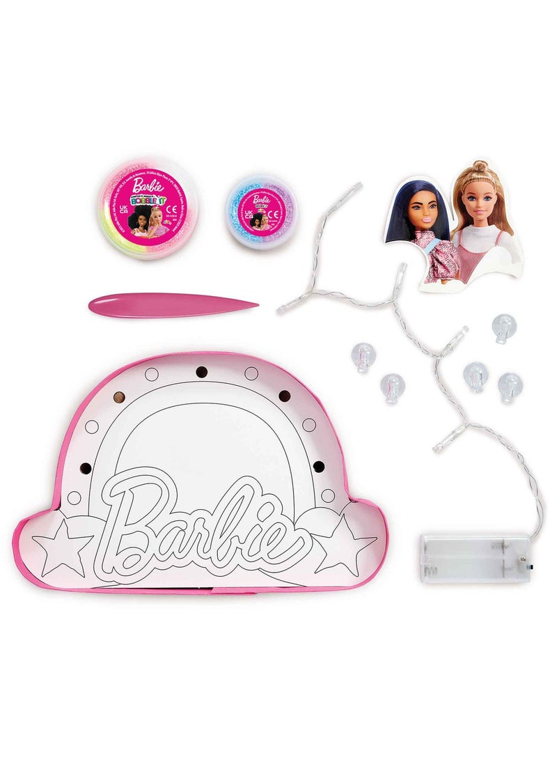 Addo Barbie Decorate Your Own Room Light, Battery Operated | Night Light | Stretch it, Mould It, Bobble It | Mess-Free Fun | DIY Craft Kit | Pretend Play | Arts & Crafts | Develops Fine Motor Skills & Creativity | Colorful and Customizable - Image 2