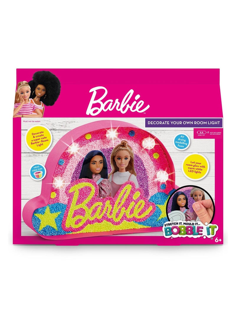 Addo Barbie Decorate Your Own Room Light, Battery Operated | Night Light | Stretch it, Mould It, Bobble It | Mess-Free Fun | DIY Craft Kit | Pretend Play | Arts & Crafts | Develops Fine Motor Skills & Creativity | Colorful and Customizable - Image 1