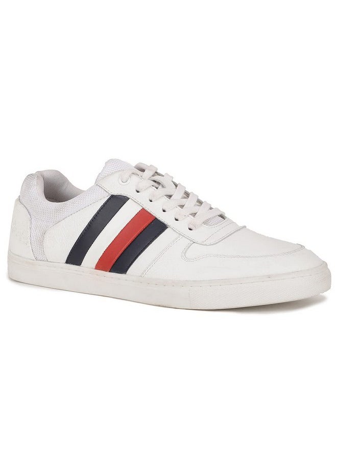 Hush Puppies - Hush Puppies mens JACK LACE UP E White Sneaker - 8 UK (8251012) - Image 1