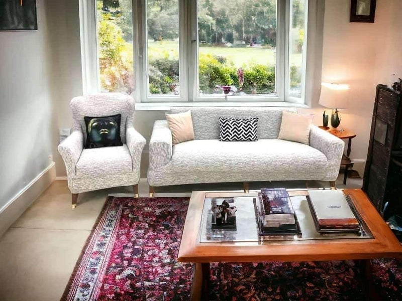 Generic Jacquard Fabric Sofa Set, Jumbo Size, Grey - Image 2