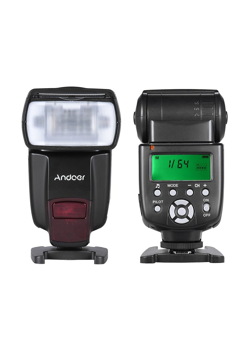 ANDOER - Andoer AD560 IV 2.4G Wireless Universal On-camera Slave Speedlite Flash Light GN50 LCD Display for DSLR Cameras - Image 1