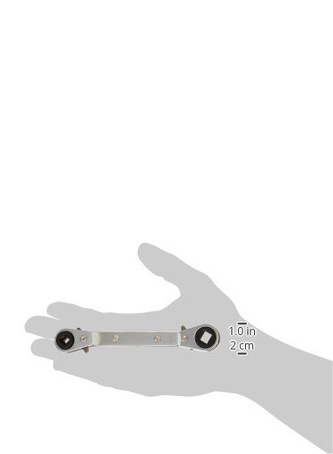 Hilmor 1839043 Offset Service Wrench, 1/4" x 3/16" Square, 3/8" x 5/16" Square - HVAC Ratchet Wrench - Image 4