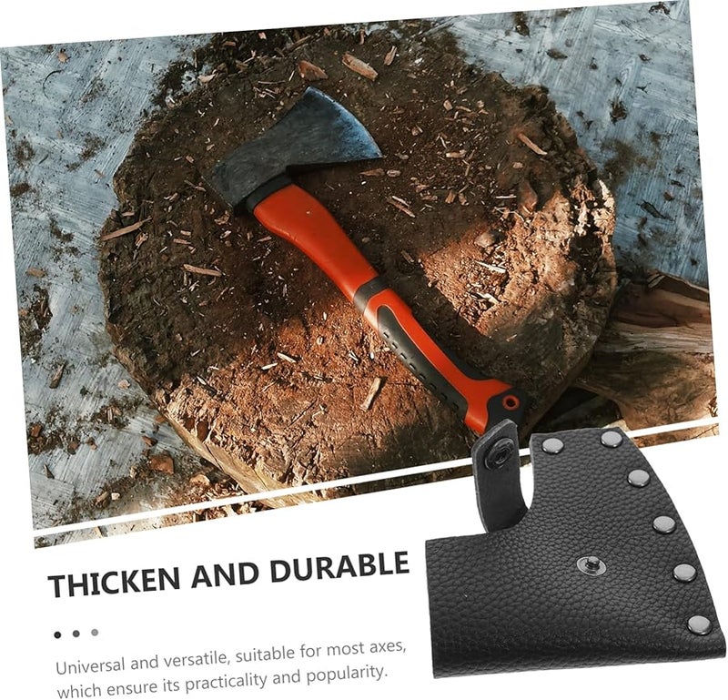 غطاء الفأس الجلدي لحماية الأدوات للتخييم الخارجي والمشي لمسافات طويلة والتقطيع - Image 5