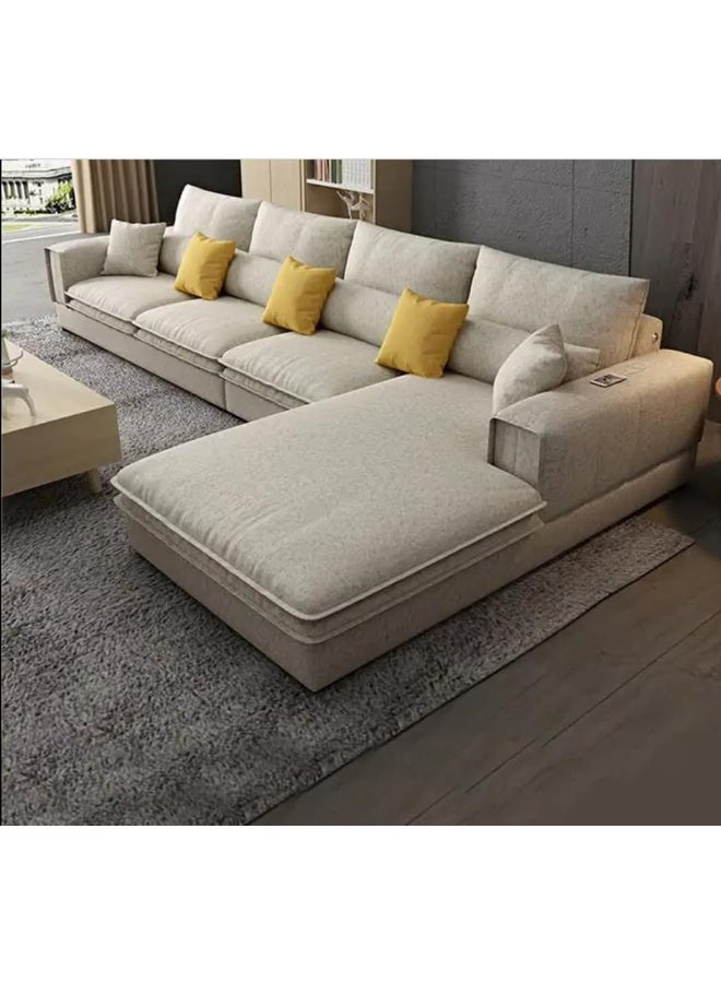 Generic Luxurious Fabric Sofa Set Inspired By Nordic Design Perfect For Your Living Room (Left, Beige)  - Image 1