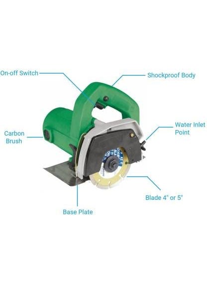 SAURAN Sauran CM4SA MarbleGranite Cutter Machine_23 Marble Cutter Powerful cutting machine for WoodMarbleGraniteMetal MachineMarbleGraniteConcreteTileWood Cutter 1050 W  - Image 2