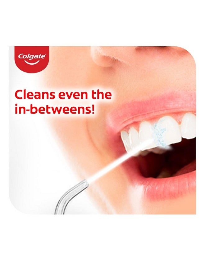 كولجيت جهاز تنظيف الأسنان بالماء اللاسلكي Colgate Blast (أزرق مخضر) | يزيل البلاك بين الأسنان واللثة | يساعد على تعزيز صحة اللثة (جهاز تنظيف الأسنان بالماء، فوهتان، سلك شحن USB واحد) - Image 4