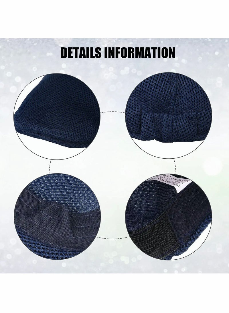 Y&D Men's Mesh Flat Cap Breathable Summer Newsboy Hat Cabbie 6 Pieces - Image 2