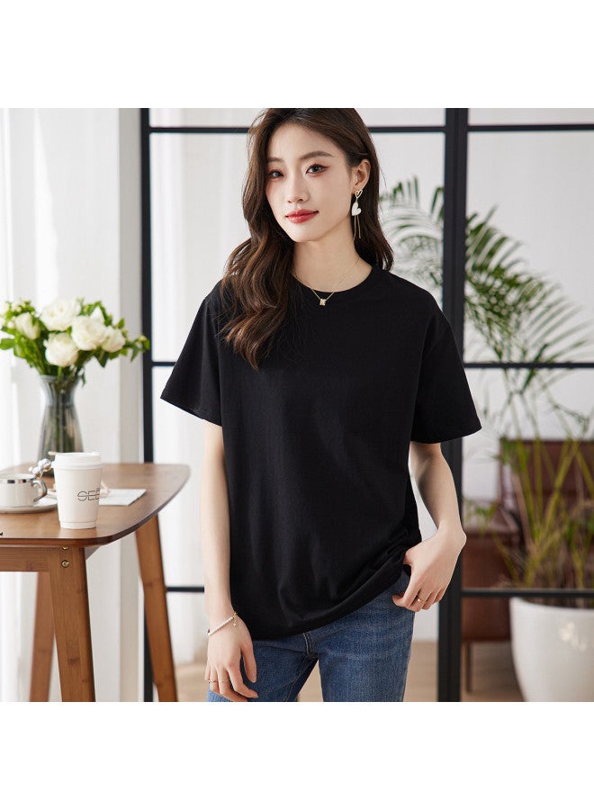 Hstyle Solid Color T-shirt Women 2025 Summer Fashion Minimalist Loose Comfortable Casual Versatile Short Sleeve Top - Image 2