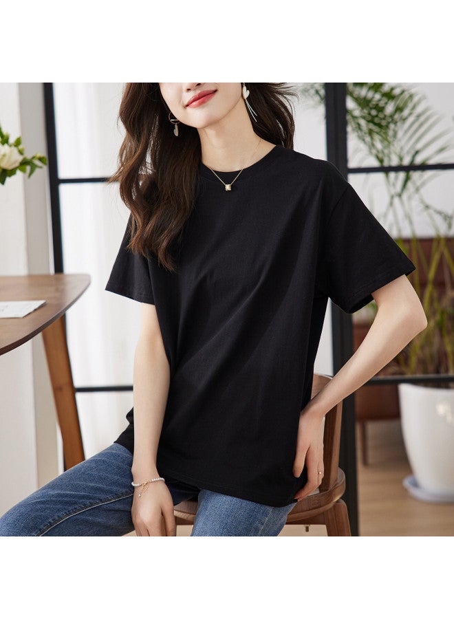 Hstyle Solid Color T-shirt Women 2025 Summer Fashion Minimalist Loose Comfortable Casual Versatile Short Sleeve Top - Image 5