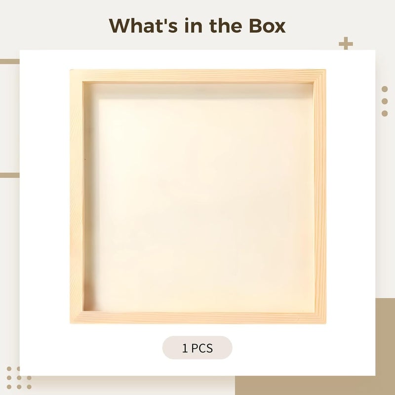 12 in X 12 in Blank Wood Panels for Crafts, Square Groove Design, Ideal for DIY Decor Projects - Image 4