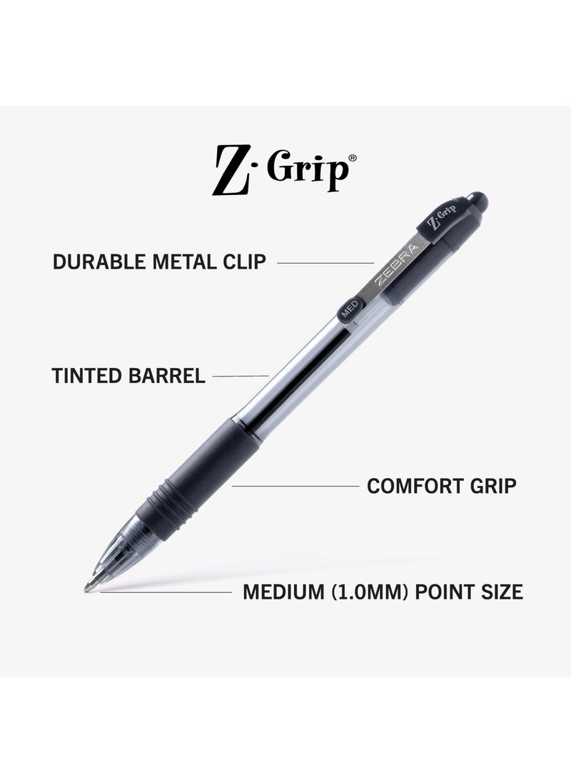 ZEBRA Zebra Pen Z-Grip Retractable Ballpoint Pen, Medium Point, Assorted Business Colors, 48-Pack, Model Number: 22048  - Image 3