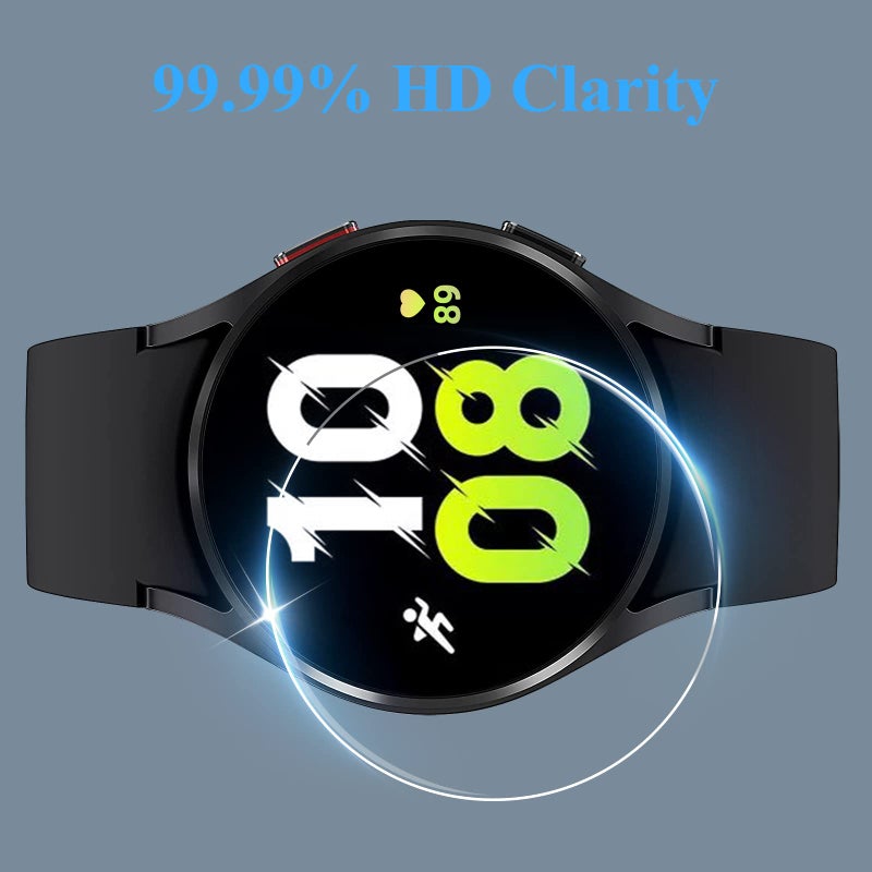 YMHML 4 Pack Compatible for Samsung Galaxy Watch 7 44mm / Watch 6/5 44mm Screen Protector Tempered Glass, YMHML Waterproof 9H Hardness Film Screen Protector for Galaxy Watch 7/6 /5 Accessories - Image 3