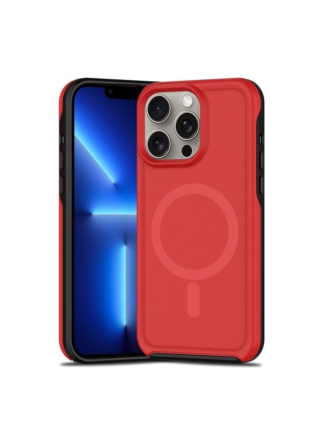 زبون جراب لهاتف iPhone 13 Pro Max مقاوم للصدمات MagSafe Armor PC Hybrid TPU - Image 1