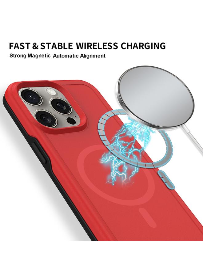 زبون جراب لهاتف iPhone 13 Pro Max مقاوم للصدمات MagSafe Armor PC Hybrid TPU - Image 5