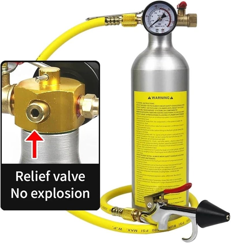 Automotive AC System Pipeline Flushing Tool Set Car Air Conditioning Pipe Cleaning Kit - Image 4