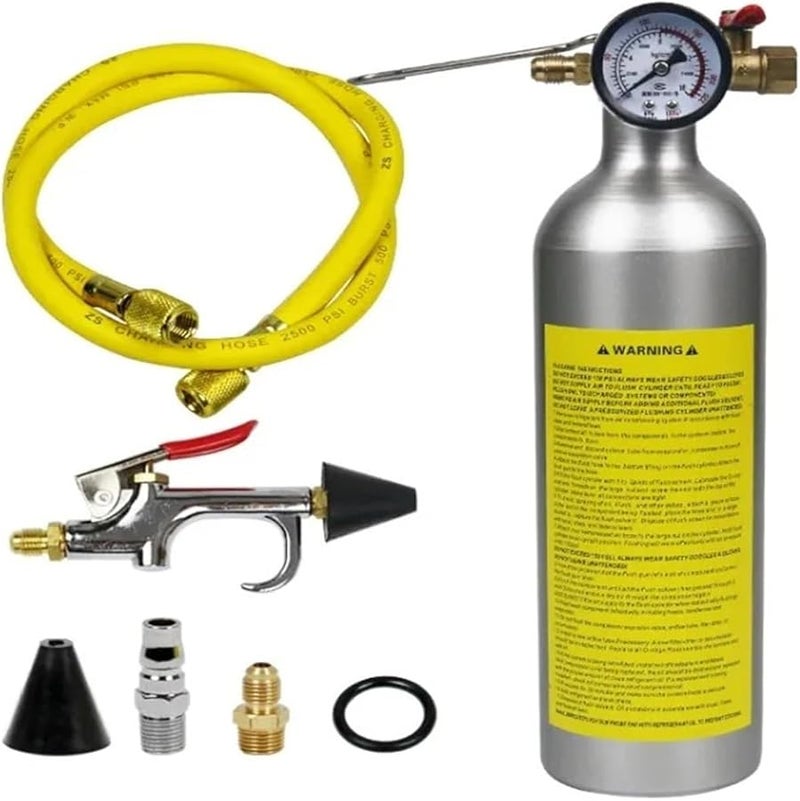 Automotive AC System Pipeline Flushing Tool Set Car Air Conditioning Pipe Cleaning Kit - Image 1