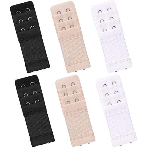 iminoo 6 Pcs Women's Bra extenders 2 Hooks Elastic Bra Extension - Image 1