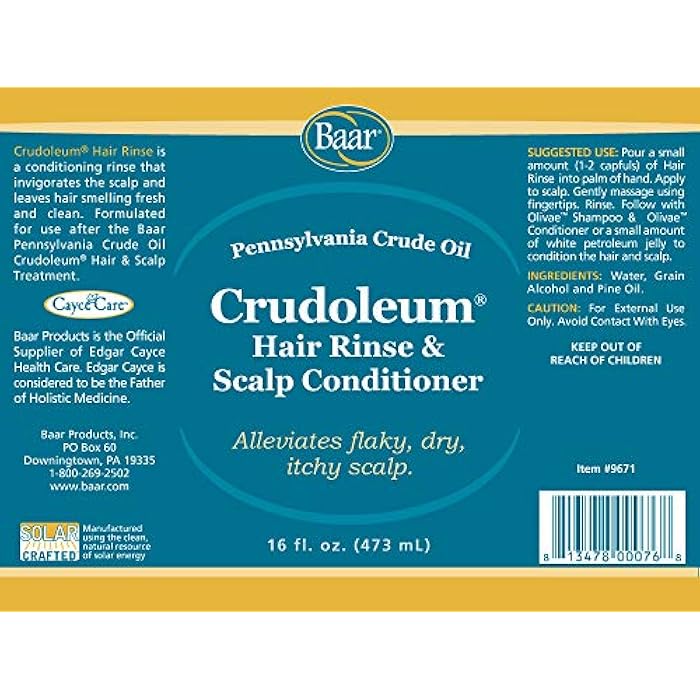 Baar Crudoleum Scalp Conditioner & Rinse, 16 Fl. Oz - Image 4