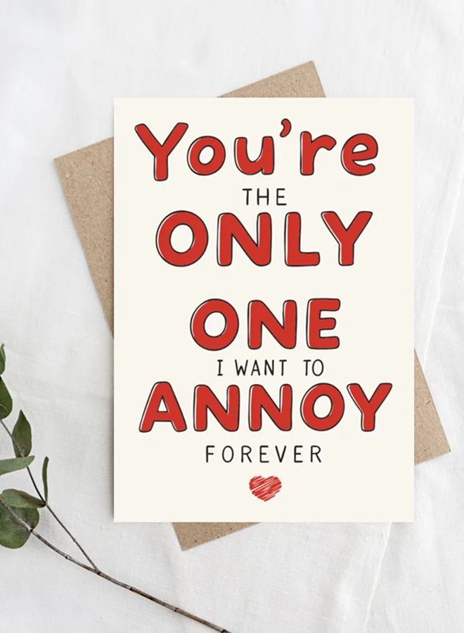 Share the Love Only One, Funny Valentine Greeting Card