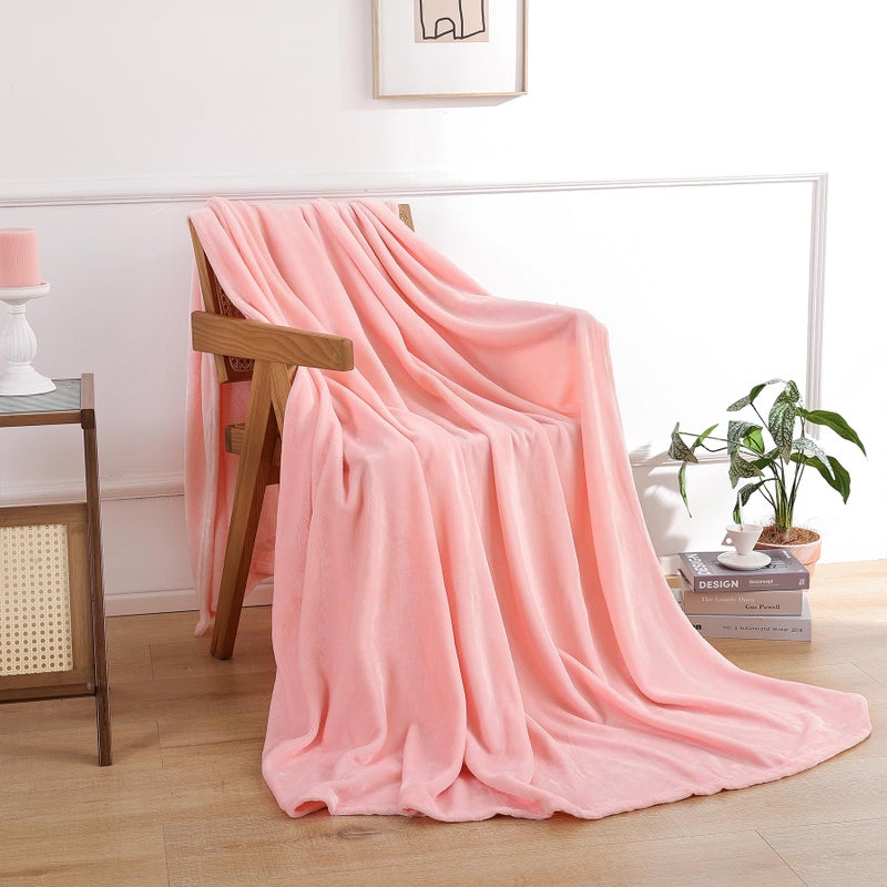 USERF Soft Cozy Fleece Blanket - Luxury Throw Blanket for Couch Sofa  Lightweight Plush Fuzzy Flannel Microfiber Blankets and Throws for Camping and Travel  50x60 inches - Image 1