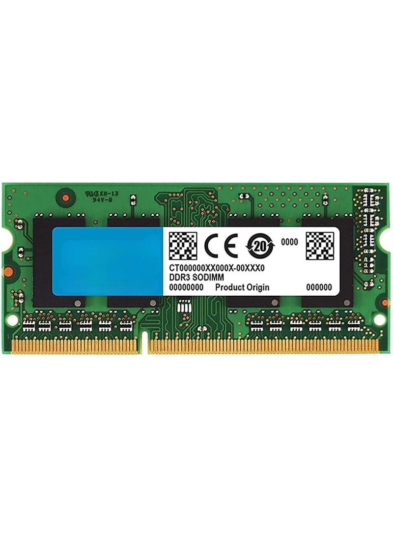 رام لابتوب 8 جيجا DDR3 ذاكرة تشغيل SODIMM عالية الأداء متوافقة مع أجهزة اللابتوب لترقية السرعة والأداء